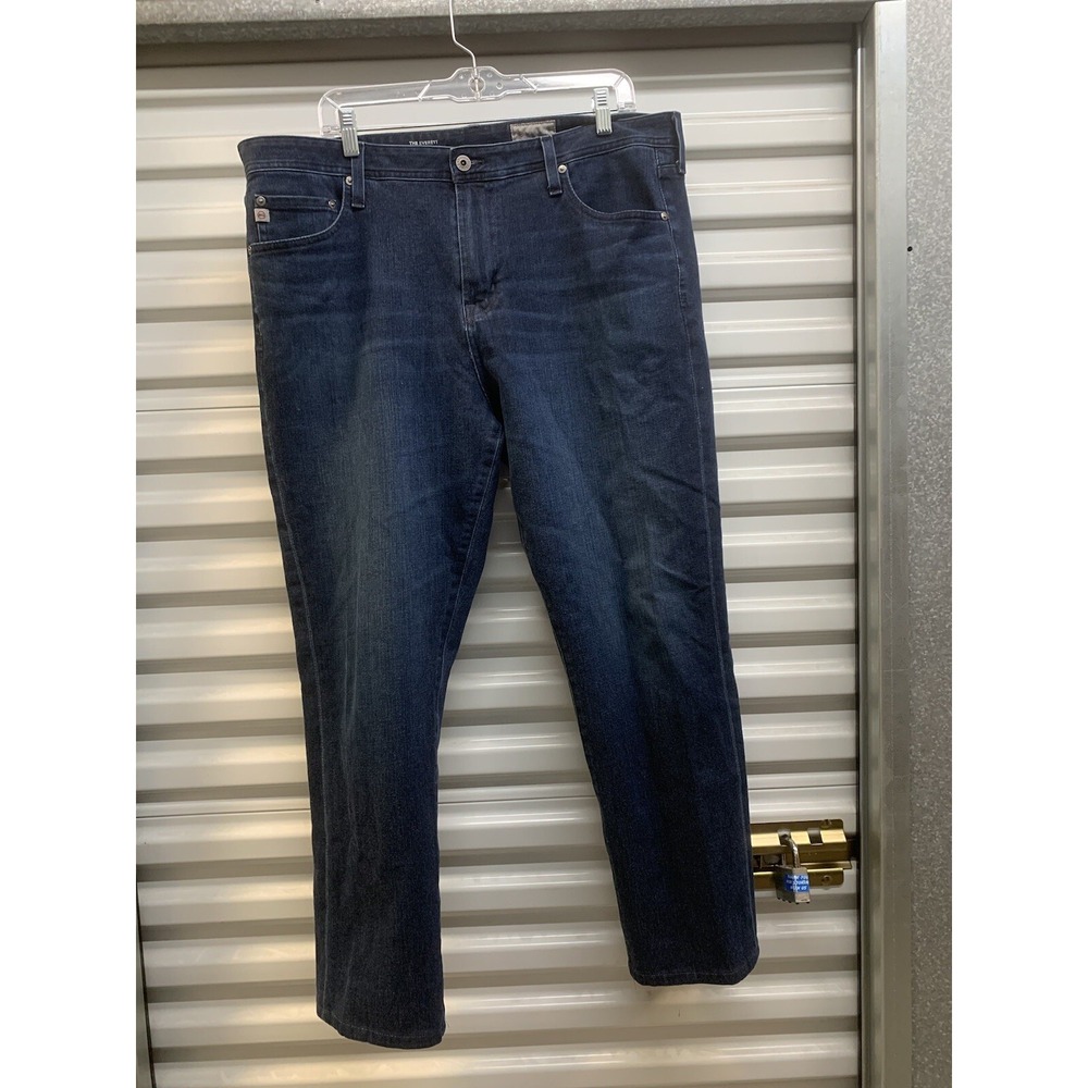 AG Goldschmeid Everett Slim Straight Jean Men 38x29 (Measured) Dark Blue Stretch